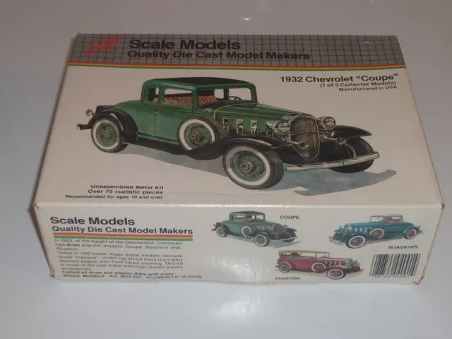 Ancienne Maquette De Voiture Chevrolet Coupe Annee 1932 En Metal Style Joustra