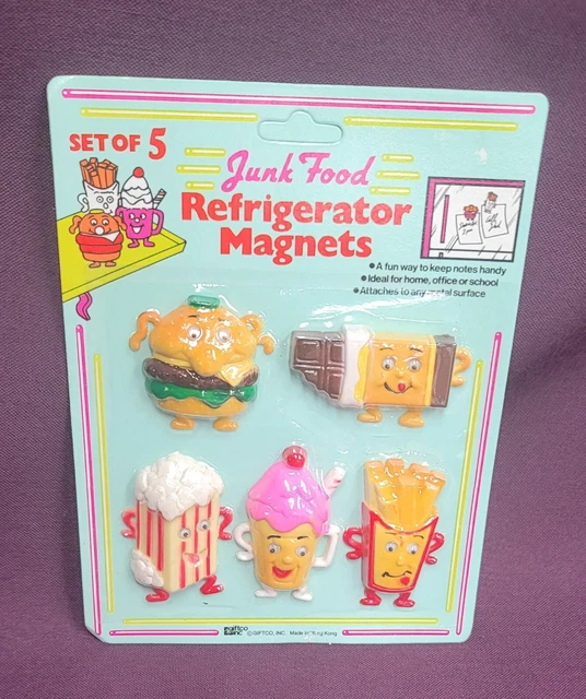 VINTAGE GIFTCO Junk Food Refrigerator Googly Eyes New In