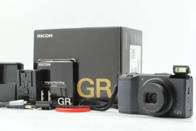 NEAR MINT+3 IN BOX Ricoh GR 16.2MP Dgitial Compact Camera Black From JAPAN