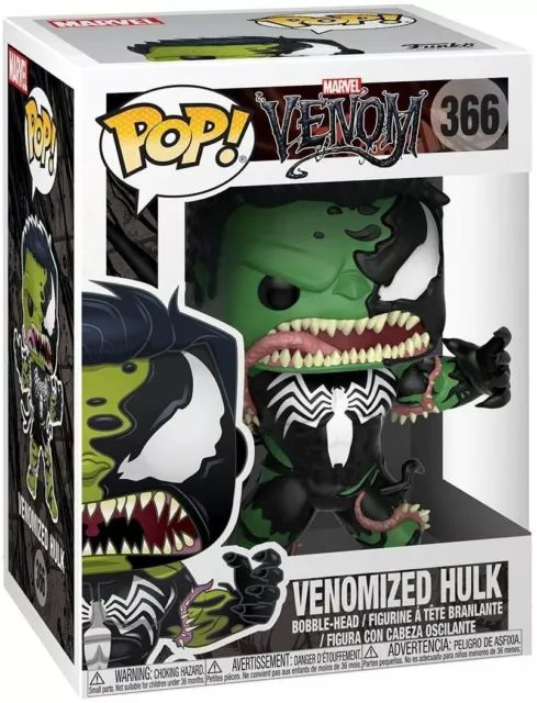 Marvel Venom Venomized Hulk Funko Pop! Vinyl Figure #366 in Protector 2