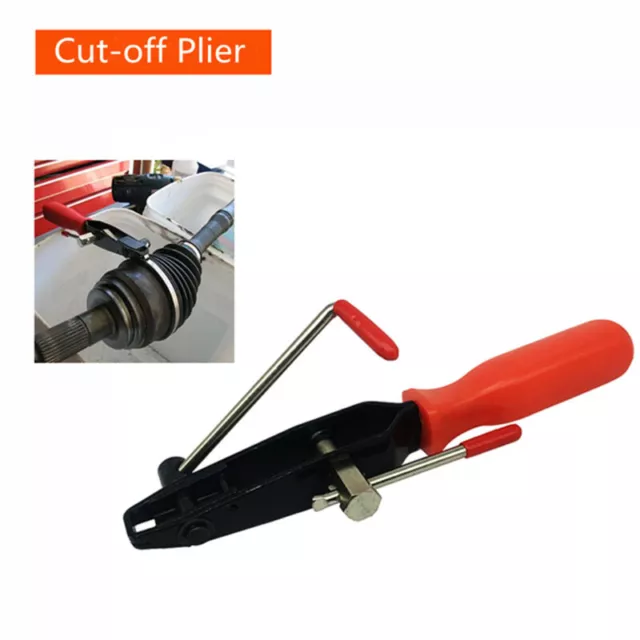 Car CV Joint Boot Clamp Banding Crimper Steel Automotive Tool With Cutter Pliers