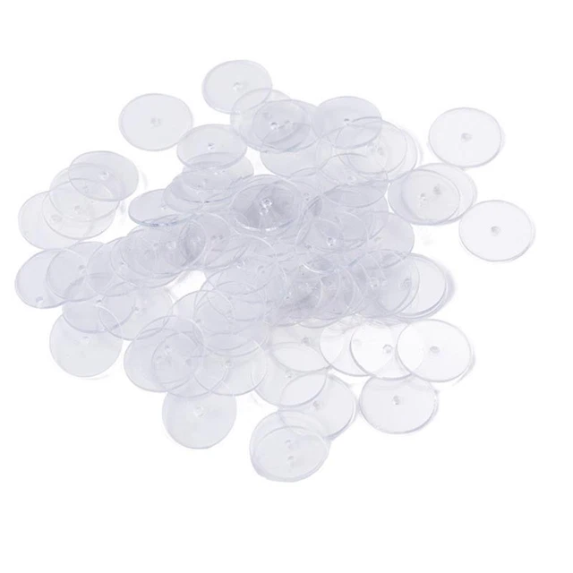 200 Pcs Anti  Round Discs Kit Earrings Clear Disc Pads to Stabilize Earrings