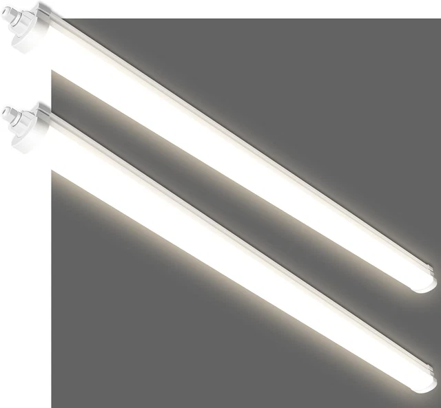Plafoniera LED GOOSKI 120 Cm, 36W IP65 Impermeabile | 4000K, 3960 Lumen, Per Cucina, Bagno, Officina