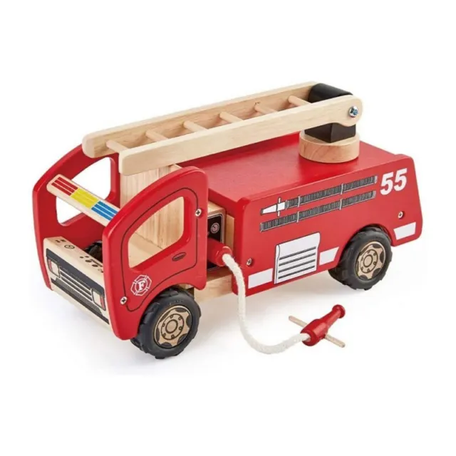 Pintoy P3104 Feuerwehrauto rot aus Holz