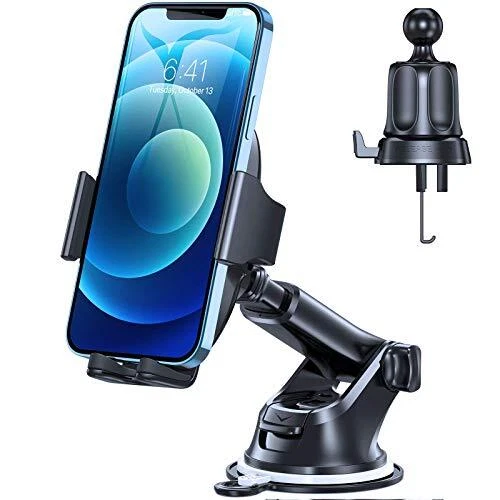 2021 Military-Grade Universal Cell Phone Holder for Car,[Ultra-Stable& Black