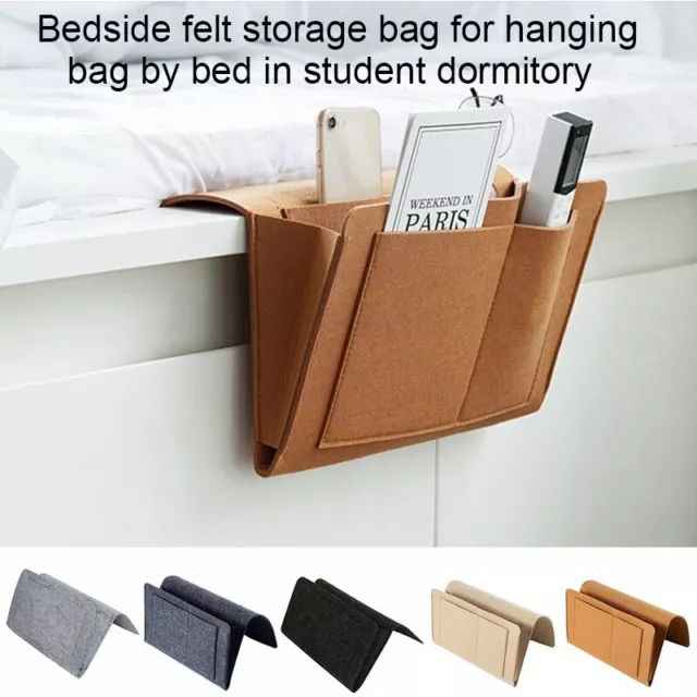 Nachttisch Filz Organizer Halterung Aufbewahrung Tasche Bett Tisch Sofa Taschen