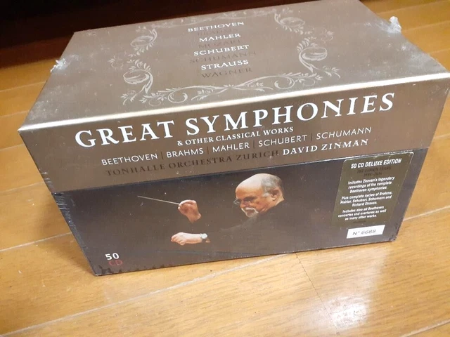 GREAT SYMPHONIES DAVID Zinman 50 CD Box Set Tonhalle Orchestra