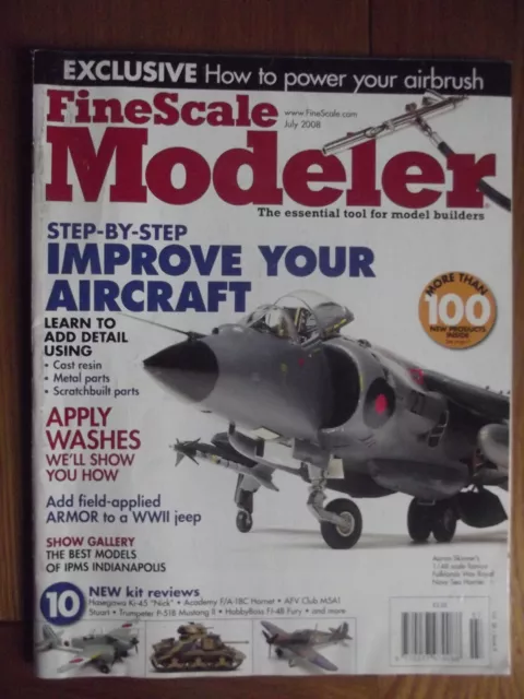 Fine Scale Modeler Magazine - July 2008 - Armoured Jeep - Washes - Detailing