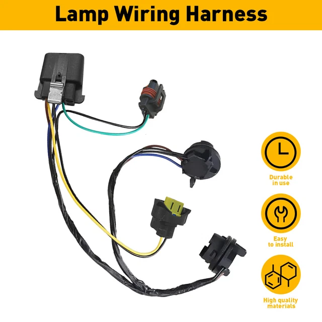 Headlight Wiring Harness For 2007-2014 Chevrolet Silverado 1500 2500 HD 25962806