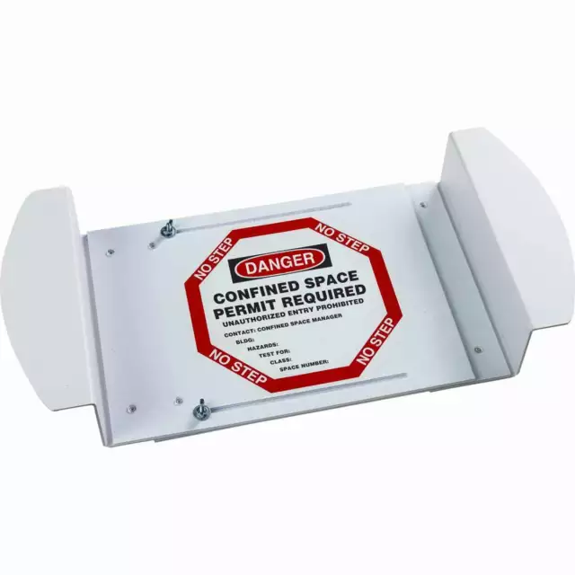 Danger Confined Space Manhole Sign Brady 43748 *NEW* Adjustable Visual Warning