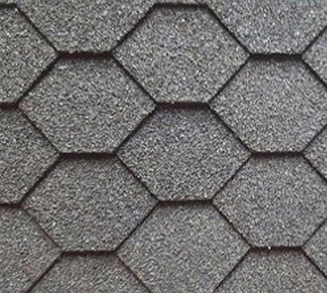 Dollhouse Miniature Black Hexagon Asphalt Roof Shingles by Alessio Miniatures
