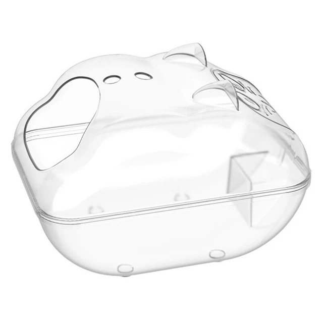 Contenitore di sabbia piccolo contenitore di sabbia rimovibile per animali domestici facile da pulire bagno di sabbia criceto
