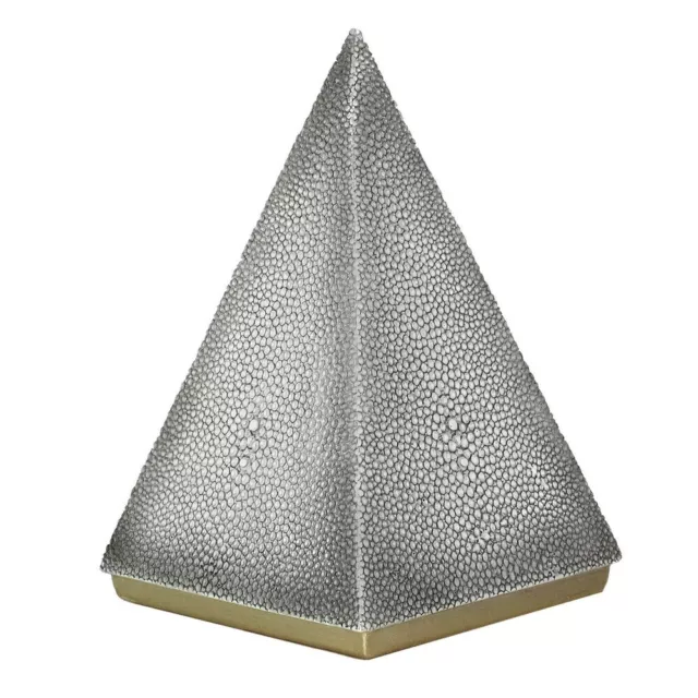 Faux Shagreen Decorative Pyramid Ornament BRAND NEW Boxed