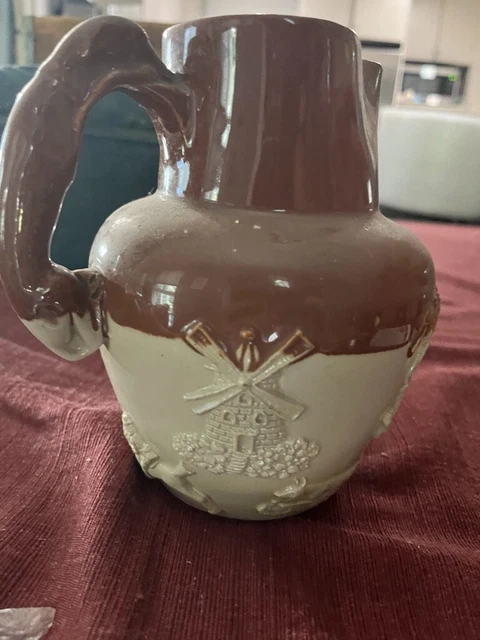 English Stoneware Hunting Jug - Bourne Denby? late 19th/early 20th century