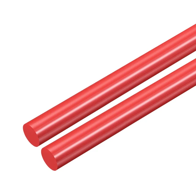 2 pz asta rotonda plastica asta POM 10 mm Dmr asta rotonda plastica tecnica rossa