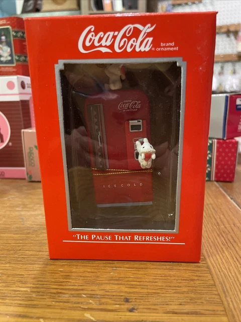 Vintage 1989 Enesco Coca Cola Ornament - The Pause That Refreshes 563226