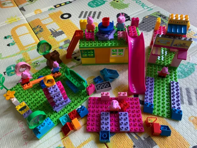 PEPPA PIG BUILDING Blocks Unico Pepper Family Figures Duplo