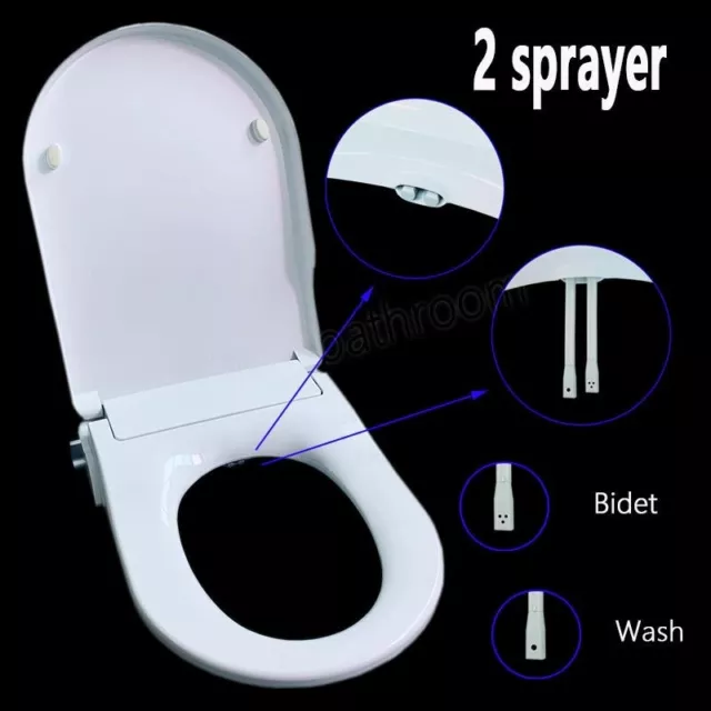 Non Electric Toilet Seat Bidet With Cover Bathroom Spray Water Wash