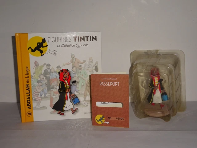 Figurine Pixi Tintin N°4548 - Abdallah Pot De Peinture - Album Or Noir - Boîte De 1994