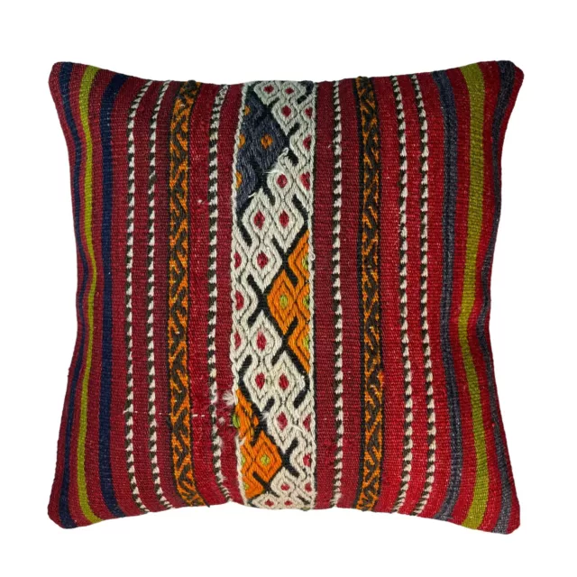 45x45 Cojín Kelim Único, Almohada Turca Kilim, Funda De Cojín Kilim