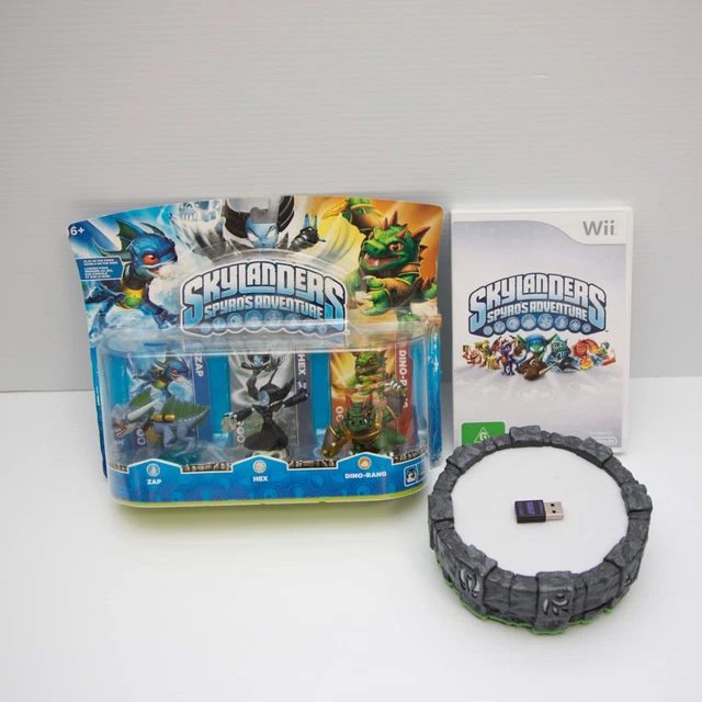 Skylanders Wii Spyros Adventure Triple Character Pack Zap Hex and Dino-Rang
