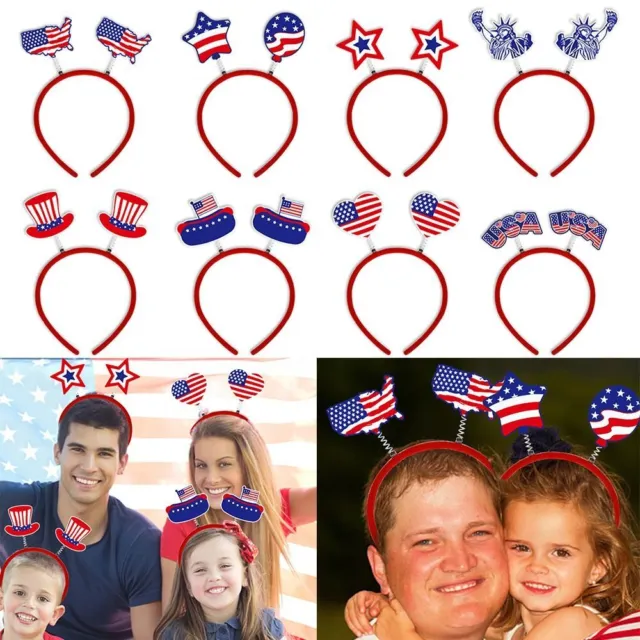 Independence Day Flag Hair Band Headband Independence Day Headwear Hair Hoops