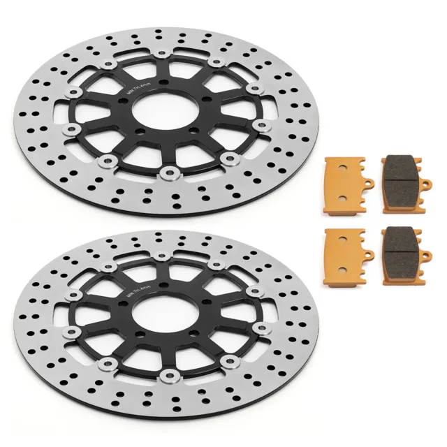 Front Brake Disc Rotors Pads for Suzuki SV1000 SV1000S SV-S 1000 2003- 2007 2006