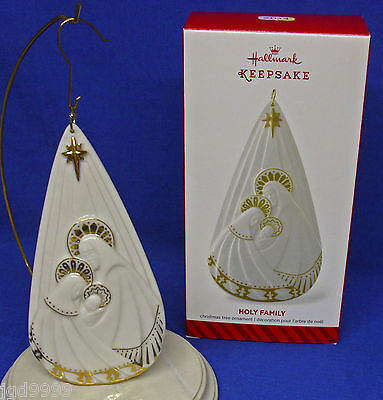 Hallmark Religious Ornament Holy Family 2014 Mary Joseph Baby Jesus Porcelain