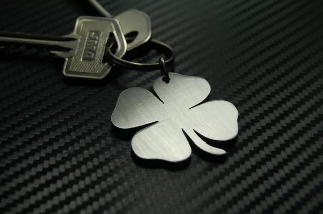 Four Leaf Clover Lucky Charm Keychain Keyring for Car Home Keys Key Fob  Chain