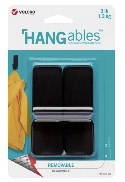 Velcro Brand HANGables Medium Plastic Removable Fasteners 2 pk -Pack of 1