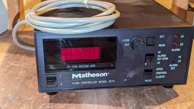 Controlador de flujo Matheson 8270 0-100 SCCM aire