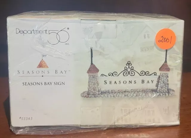 Department 56 Seasons Bay Accessories Seasons Bay Sign New In Box