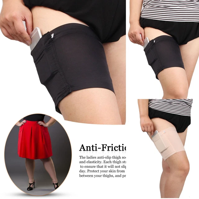 Thigh Bands With Pockets | Thigh Elastic Slimmer Support Sport Compression Socks