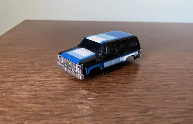 NMINT Aurora AFX Chevy Blazer, Black/Blue, AFX Body, Shiny Chrome, Vibrant Paint