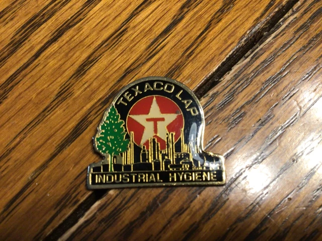 Rare Texaco LA Plant Industrial Hygiene Pin with Free Shipping