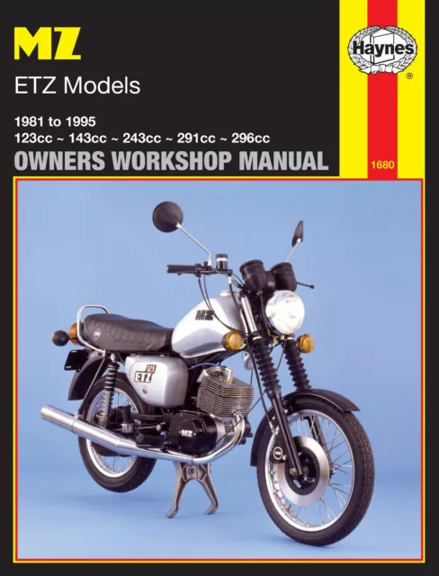 Haynes Manual 1680 for MZ ETZ125, ETZ150, ETZ250, ETZ300, ETZ301 Saxon (81 - 95)