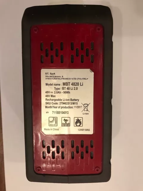 Mountfield freedom sales 48 battery
