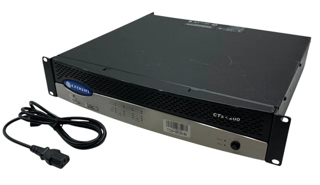 CROWN AUDIO CTS-4200 Four-Channel Power Amplifier 2U Rackmount Amp ...