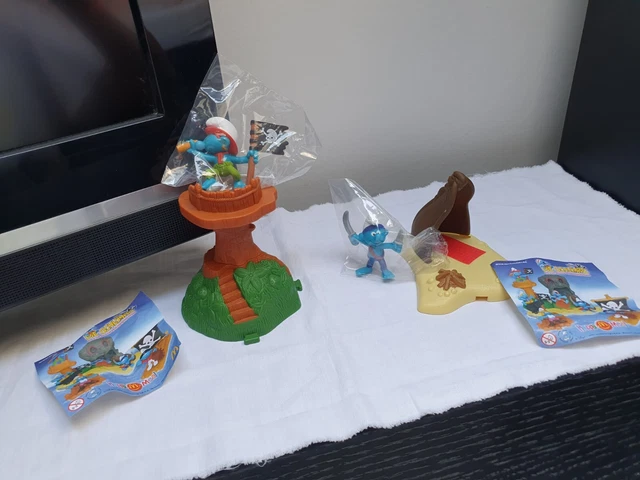 McDonalds Happy Meal 2004 - 2 div.  Schlümpfe - Set - Piraten  Figuren Spielzeug