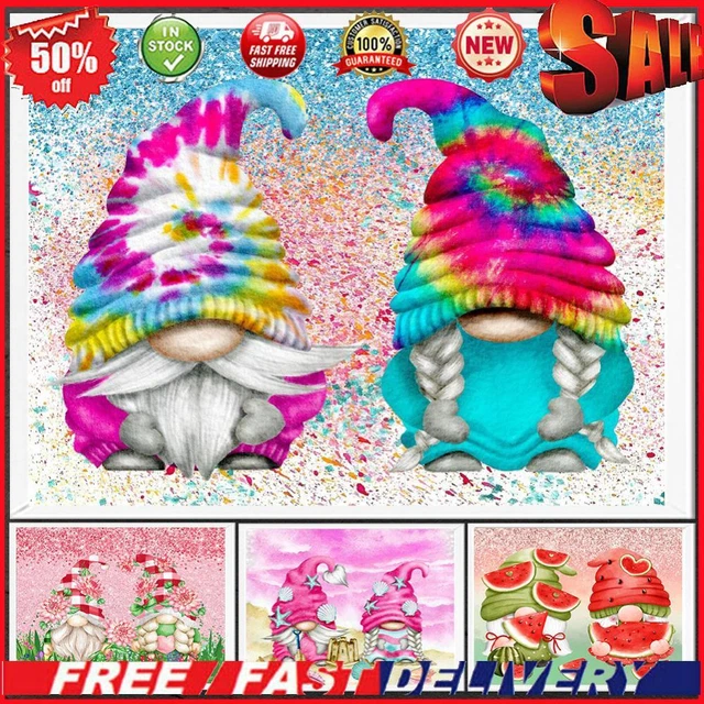5D DIY Full Round Drill Diamond Painting Two Goblin Kit Home Decoration Art