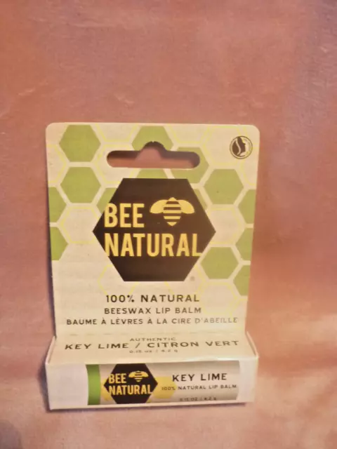 BEE Natural Beeswax "Lip Balm Key Lime Citron Vert " 4.2g 100% Naturel Neu OVP!