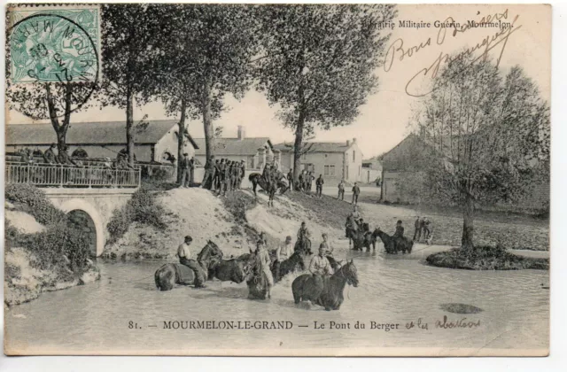 MOURMELON - Marne - CPA 51 - Vie Militaire Au camp - Chevaux pont du Berger