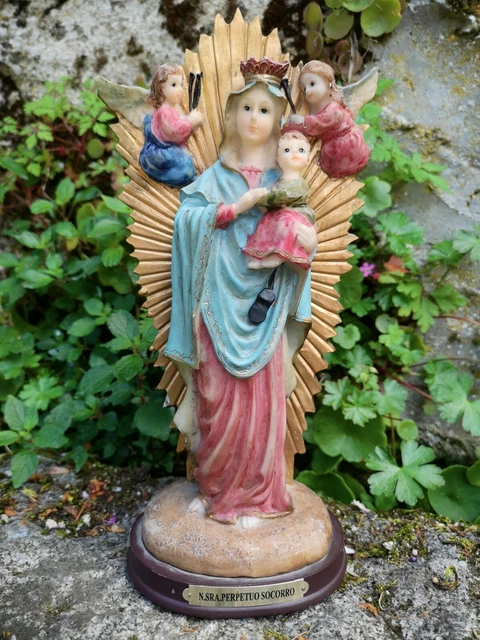 Statue Vierge De Guadalupe 30 Cm - Figurine Religieuse Mexicaine En Résine Peinte à La Main - FANMEX