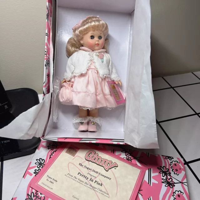 2001 Celebrating 50 Years VOUGE DOLL Ginny doll 8” PRETTY IN PINK NIB