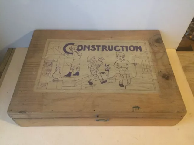 ancien jeu de construction en bois