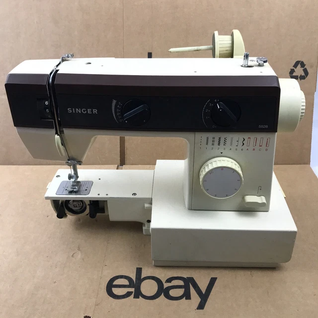 VINTAGE SINGER MODEL 5528 Sewing Machine No Pedal 75.73 PicClick