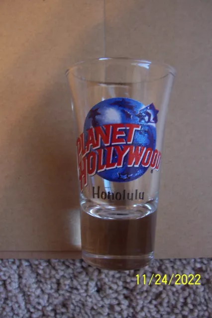 Planet Hollywood Souvenir Shot Glass - Honolulu