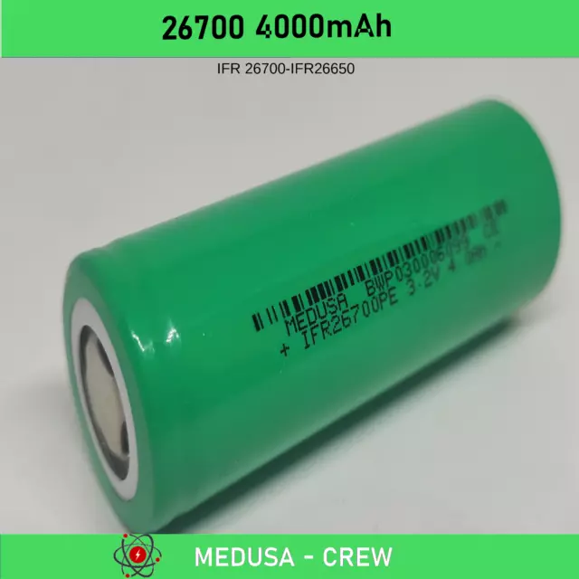 1 pieza LiFePo4 Li Ion Hierro Batería Celda de Batería IFR 26700 26650 3,2V 4000mAh