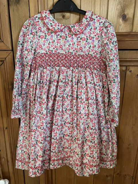 Beautiful JoJo Maman Bebe  Girls Smoked Dress Age 3-4 Years Vgc