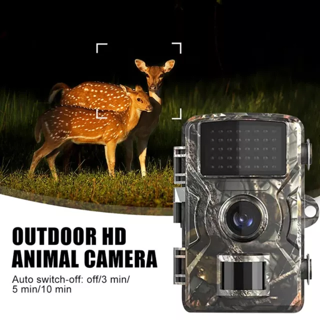 HD 1080P Wildkamera Video Jagdkamera Bewegungsmelder mit Nachtsicht 16MP DE